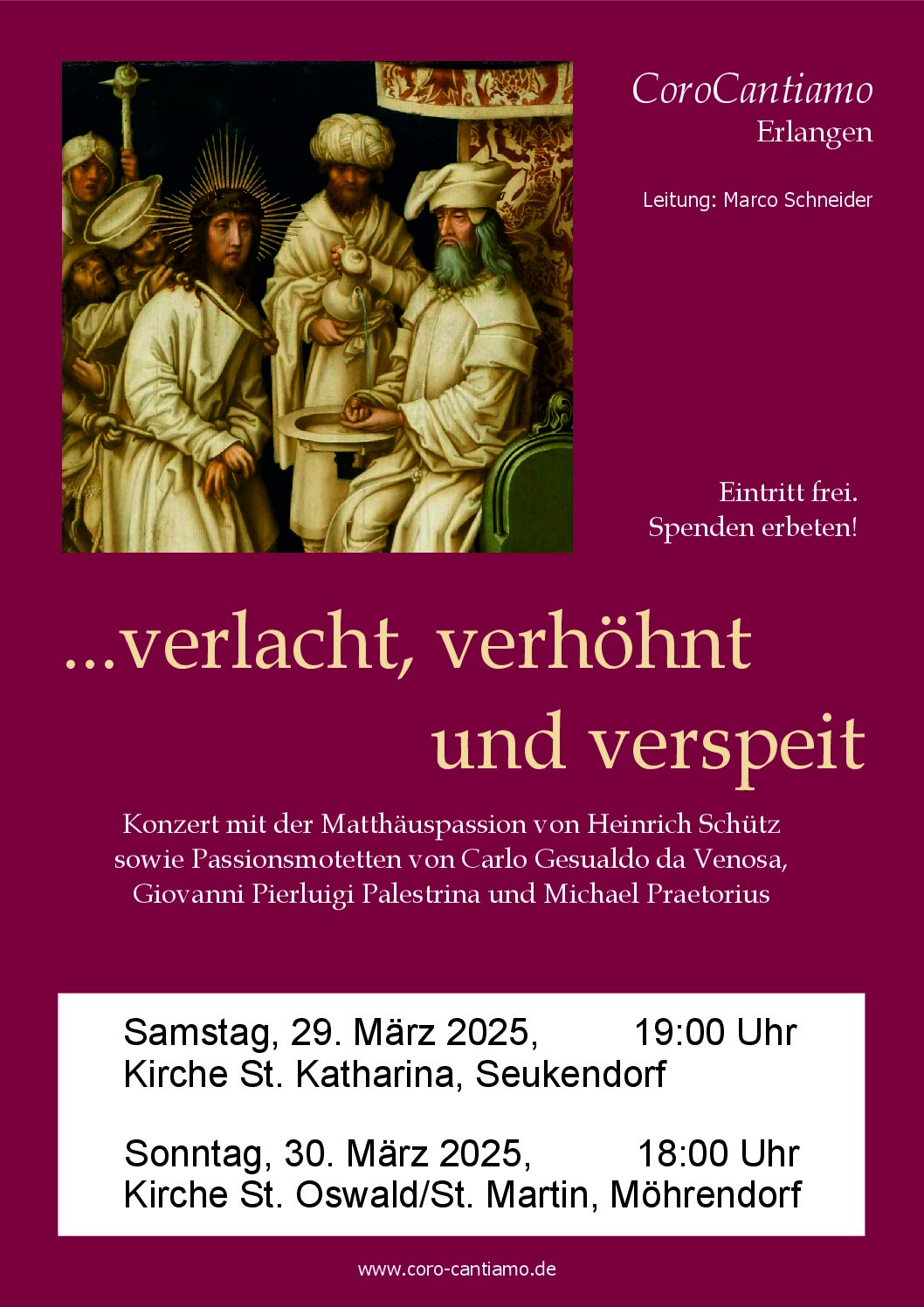 Read more about the article Passionskonzert des CoroCantiamo Erlangen