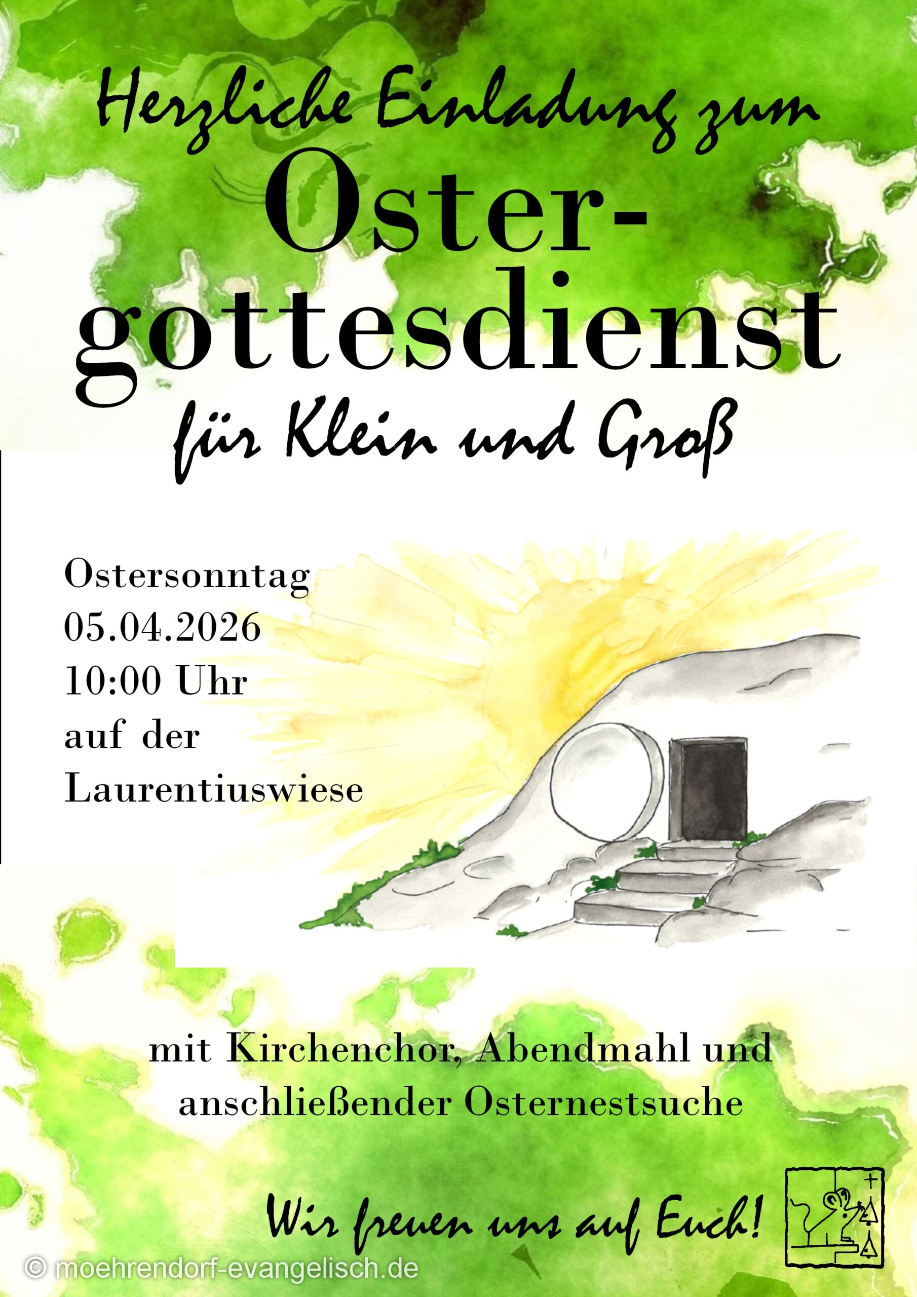 Read more about the article Ostergottesdienst für klein und GROSS – 05.04.2026 10 Uhr