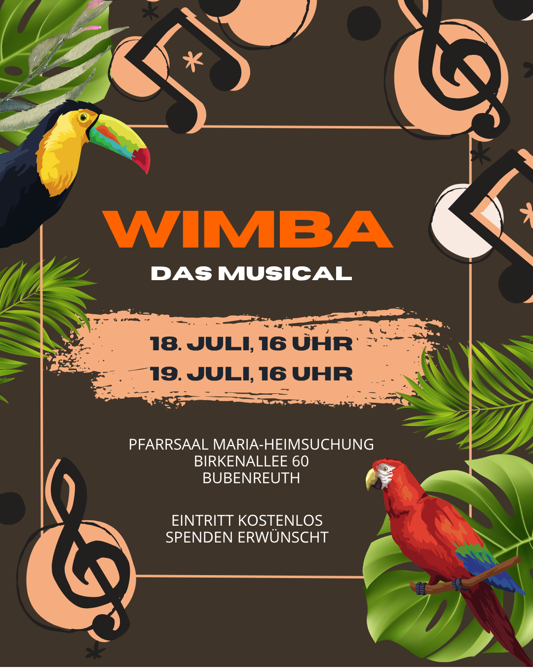 Read more about the article Wimba – Die Aufführungen des Musical-Projekts 2026